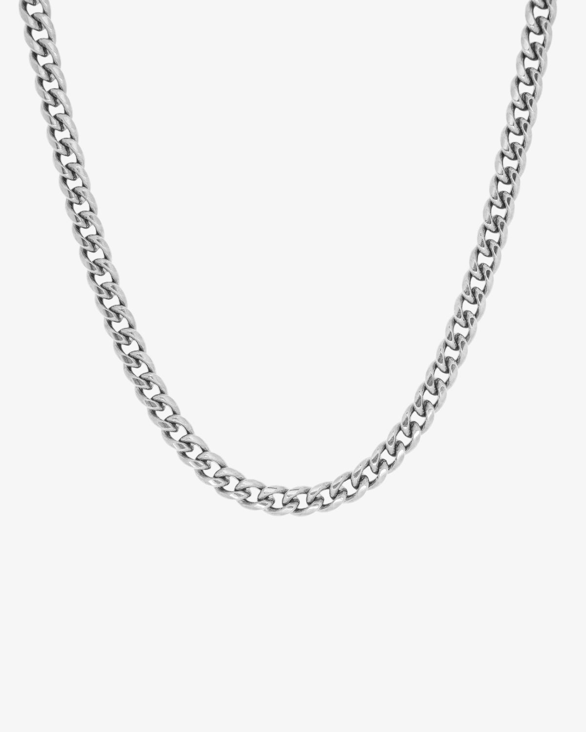 CUBAN SILVER CHAIN - 5MM