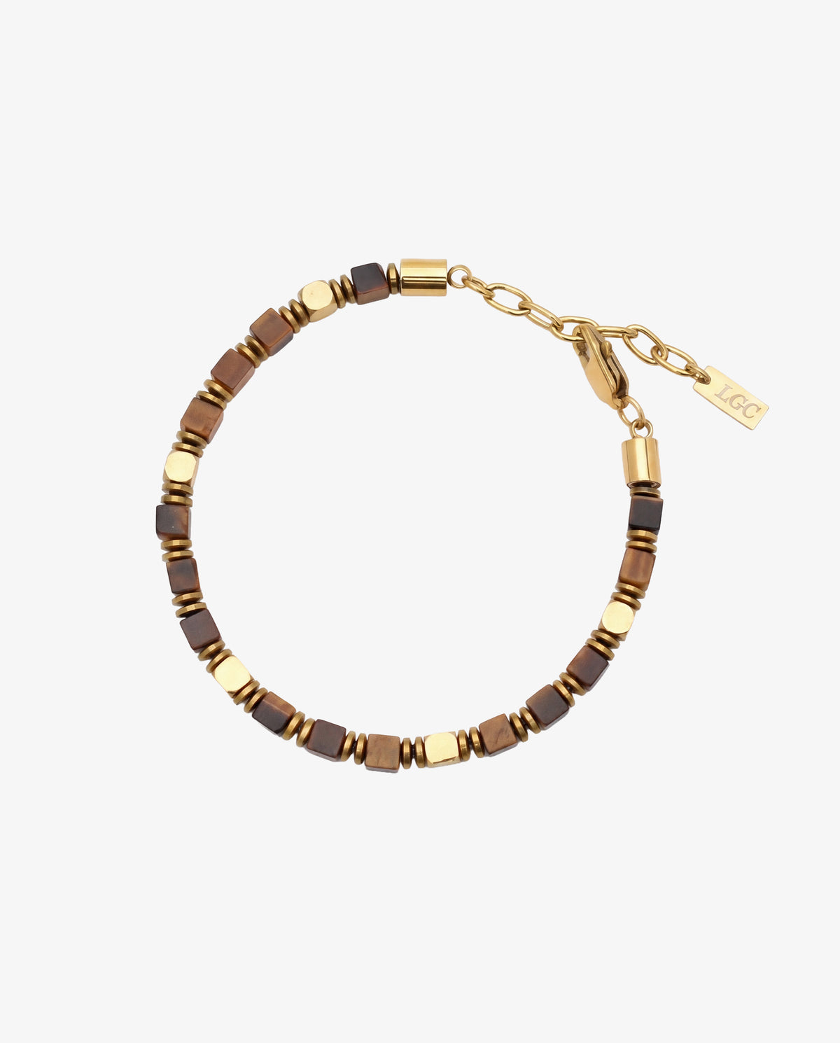 BRACELET TIGERS EYE & HEMATITE
