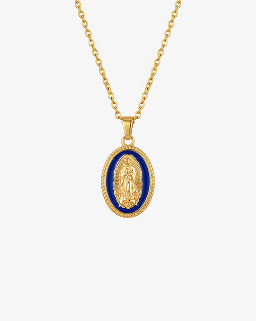 VIRGIN MARY GOLD NECKLACE