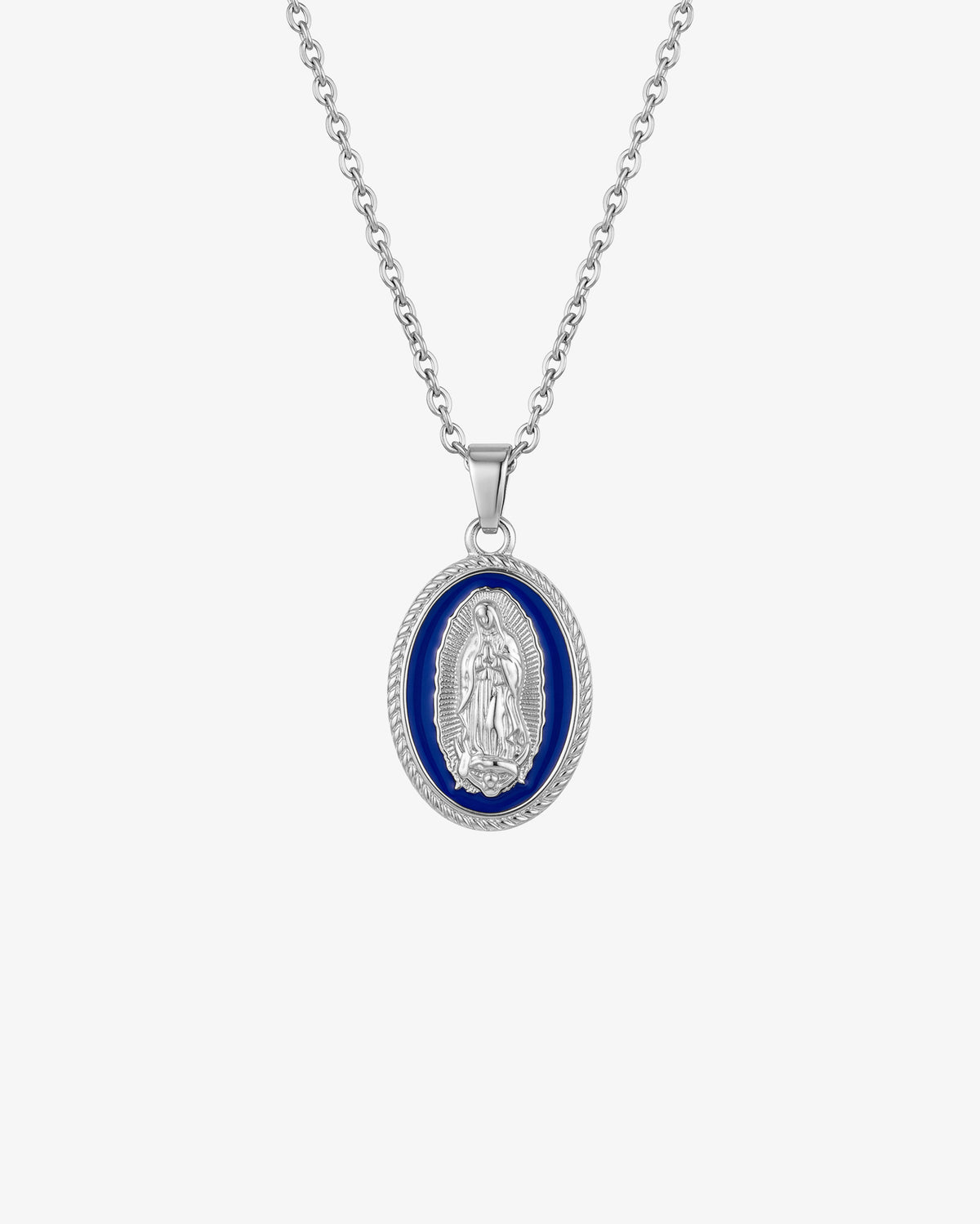 Virgin Mary Silver Necklace
